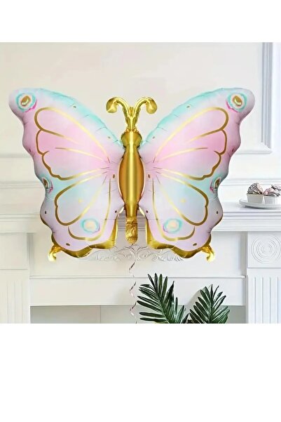 ALYA PARTİ Gold-Pembe Kelebek Folyo Balon