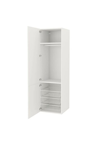 IKEA ENHET, boy dolabı, beyaz, 60x62x210 cm