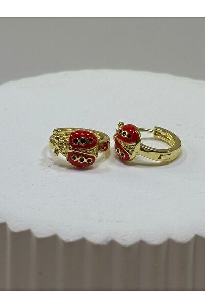 Gold Garden Uğur Böceği Çocuk Küpesi