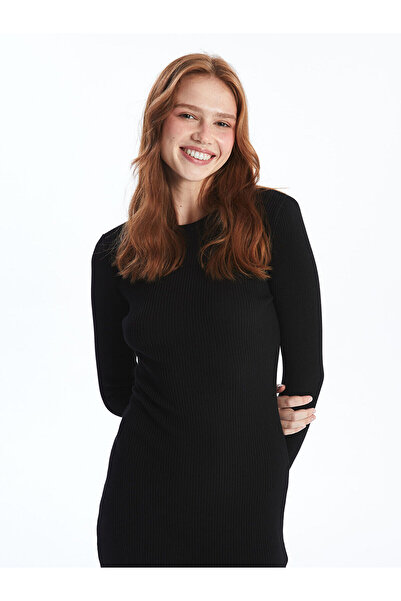 LC Waikiki Dámské pletené šaty s výstřihem