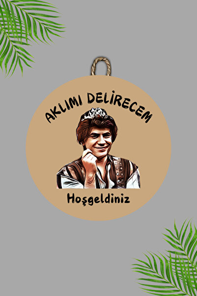 Dormot Home Dijital Baskı Kahverengi, Prens,Aklımı Delirecem desenli Kapı süs...