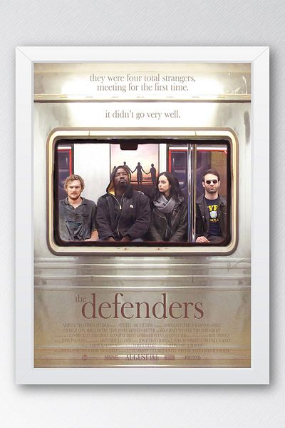 Saturn Pictură înrămată The Defenders - Poster de desene animate Marvel