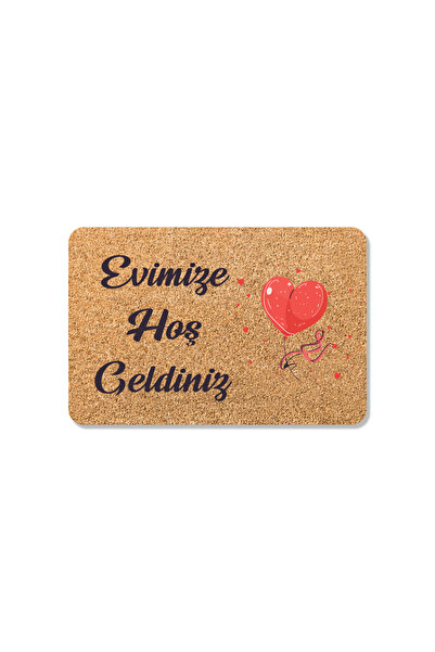 M&H Quality Welcome Written Coco Look Decorative Door Front and Interior Mat