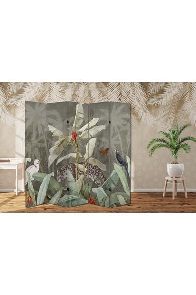 dbsanat Doğa Temalı Özel Tasarım Paravan Room Divider 180 x 200 cm