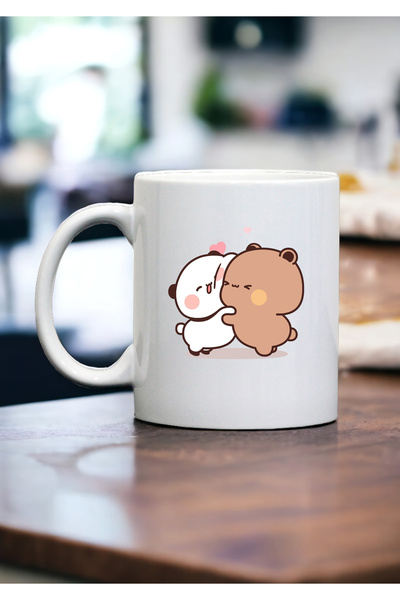 PembeCadde Budu Ve Dudu Anime Kupa Kahve Bardağı Harajuku Hediyelik K-pop Lov...