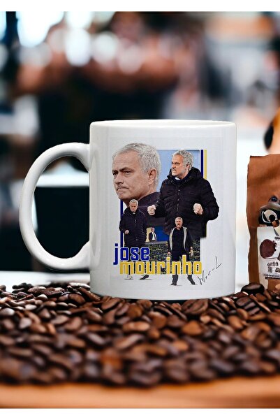 PembeCadde Jose Mourinho Baskılı Porselen Kupa Kahve Bardak Mug Kupa