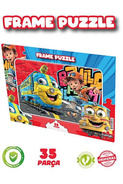 kidssan games FRAME PUZZLE 35 PARÇA ÇOCUK OYUNCAĞI SUBWAY TRENCİ ÇOCUKLAR PUZ...