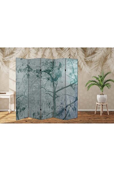 dbsanat Doğa Temalı Özel Tasarım Paravan Room Divider 180 x 200 cm