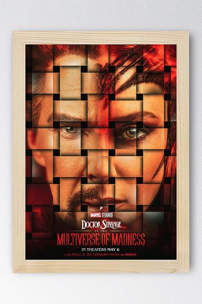 Saturn Doctor Strange in the Multiverse of Madness Framed Painting - Marvel Movie Poster Poster Painting