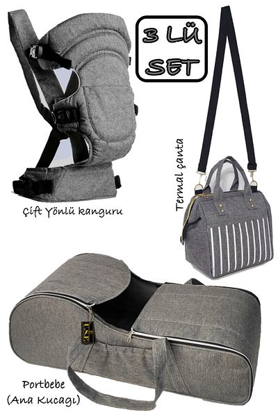 USF Baby Feeding Thermal Bag Carrycot Baby Carrier Baby Carrying Kangaroo Set of 3