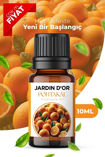 JARDIN D'OR Portakal Esansiyel Uçucu Koku Yağı Buhurdanlık Yağı Difüzör Esans...
