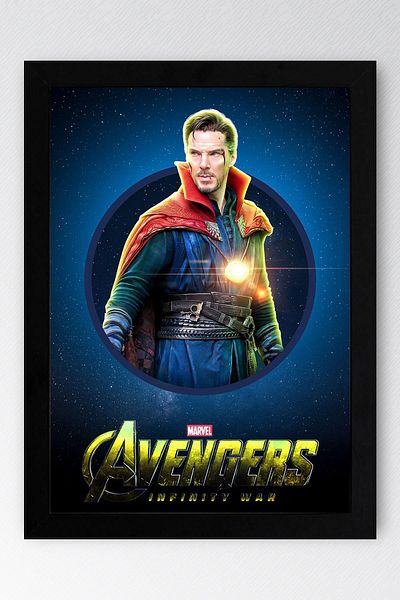 Saturn Pictură înrămată Doctor Strange - Poster de afiș de film Marvel Avengers
