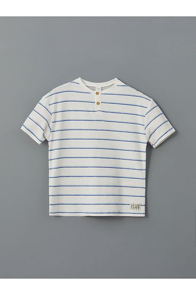 LC Waikiki Striped T-Shirt and Pants for Boys - Set of 2