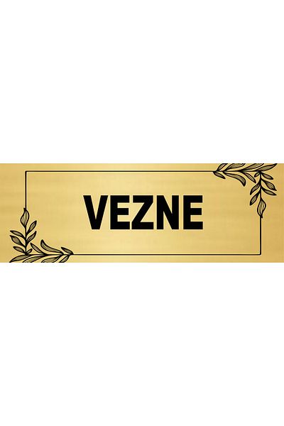 sıradışıhediyem لوح توجيه VEZNE مقاس 20x7 سم. صفائح معدنية