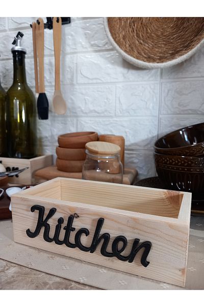 shop Wooden Oil Holder Spice Rack Case (25*12 cm)