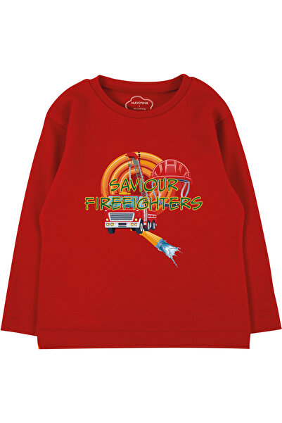 Mavipink Μακρυμάνικο μπλουζάκι αυτοκινήτου Savior Firefighters για αγόρια