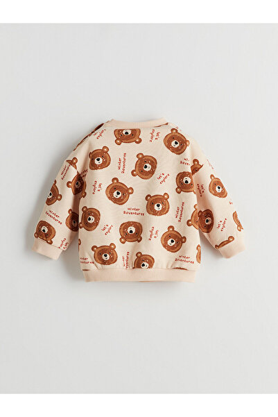 LC Waikiki Bicycle Long Sleeve Printed Baby Boy Sweatshirt and Sweatpants Set of 2