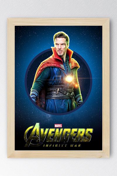Saturn Doctor Strange Framed Painting - Marvel Avengers Movie Poster Poster Painting