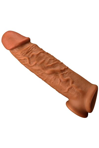 Platox Gerçekçi Penis Dokusunda 3,5 Cm Uzatmalı Testis Destekli Ultra Yumuşak...
