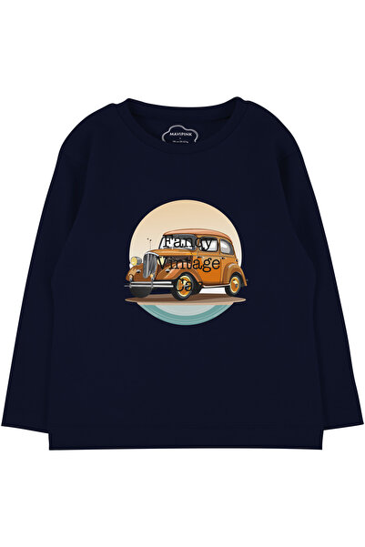 Mavipink Tricou cu mânecă lungă din bumbac pentru băiat