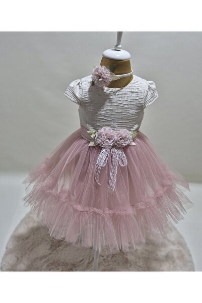 Şenkız fata copil tul detaliat rochie printesa petrecere aniversare coroana cadou rochie fetita