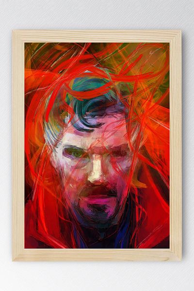 Saturn Doctor Strange Framed Painting - Marvel Movie Poster Poster Painting