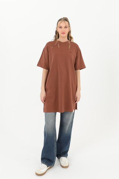 Soul Γυναικείο οργανικό βαμβακερό λαιμόκοψη κοντό μανίκι ΚΑΦΕ εσώρουχο - T-shirt 30727