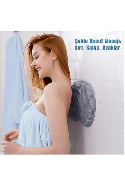 Palwin Silicone Suction Cup Foot and Back Massage Therapy - Pad, Body Washing Peeling