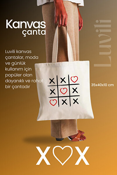 Luvili Bag, Colorful Printing Gusseted Canvas Tote Bag |   Xox Bag