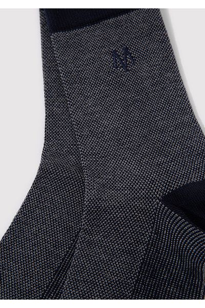 Mavi Bedruckte marineblaue Socken 091760 -28417