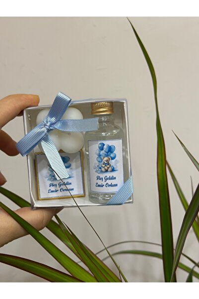 KRVTASARIM Kolonya Çikolata Mum Hediyelik Söz Nişan Kına Düğün Bebek Mevlidi ...