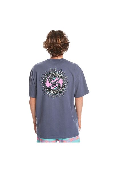 Quiksilver Ανδρικό μπλουζάκι μπλε Casual Spin Cycle - Eqyzt07653-15429