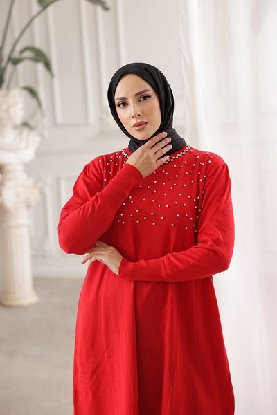 Nefise Mercerized Pearl and Stone Tunic