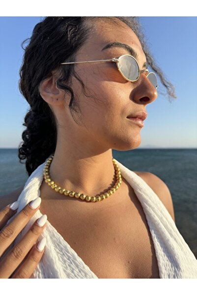 B Design jewelry Lav Taşı Gold Kolye