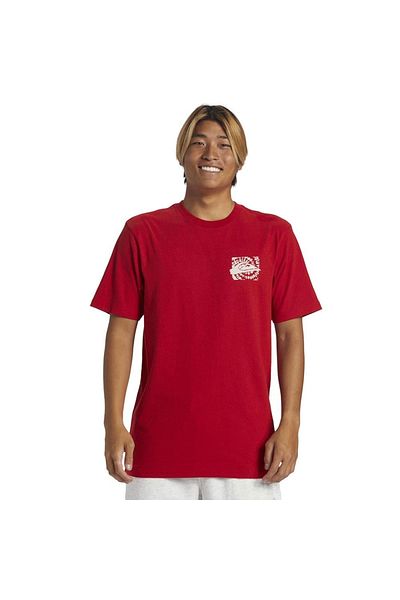 Quiksilver Hurricane Or Hippie Moe Erkek Kırmızı Günlük Stil T-shirt Aqyzt09540-30051