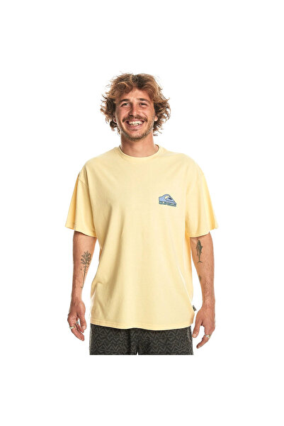 Quiksilver Ανδρικό μπλουζάκι Take Us σε κίτρινο χρώμα casual στυλ EQYZT07654-16884