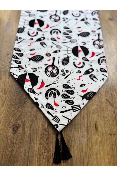 HALFART Kitchen Pattern Duck Linen Waterproof Dirtproof Runner