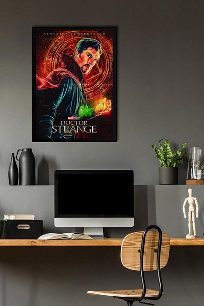 Saturn Tablou înrămat Doctor Strange - Poster Poster Film Marvel