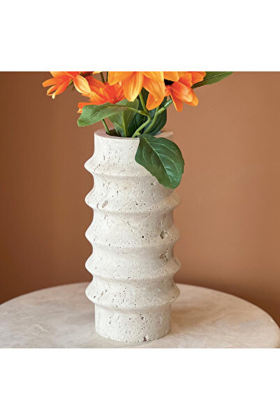 MIARIK DESIGN & DEKORASYON DekoratIf Traverten  Mermer Vazo