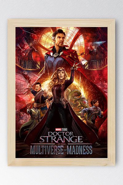 Saturn Doctor Strange Framed Painting - in the Multiverse of Madness Movie Poster Poster Painting