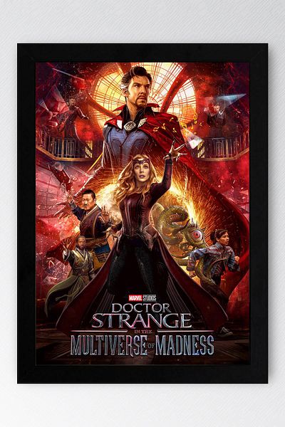 Saturn Tablou înrămat Doctor Strange - în Multiversul nebuniei Poster Poster Tablou