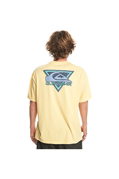 Quiksilver Ανδρικό μπλουζάκι Take Us σε κίτρινο χρώμα casual στυλ EQYZT07654-16884