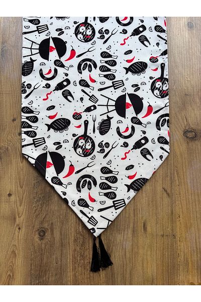 HALFART Kitchen Pattern Duck Linen Waterproof Dirtproof Runner