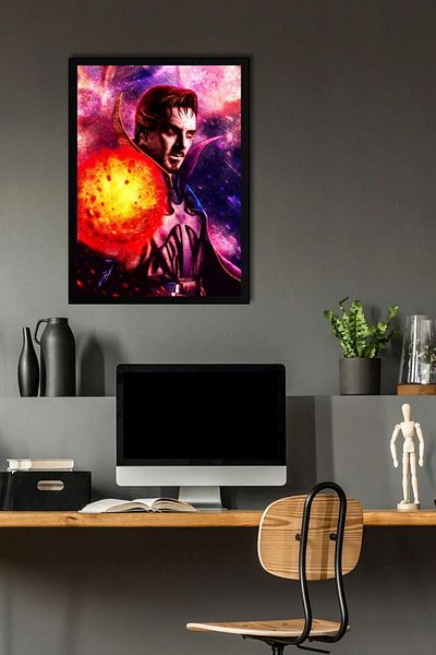 Saturn Tablou înrămat Doctor Strange - Poster Poster Film Marvel