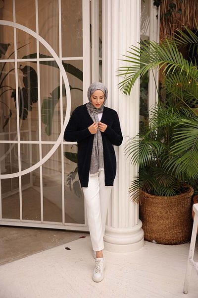 Nefise Cardigan împletit Angora Thessaloniki