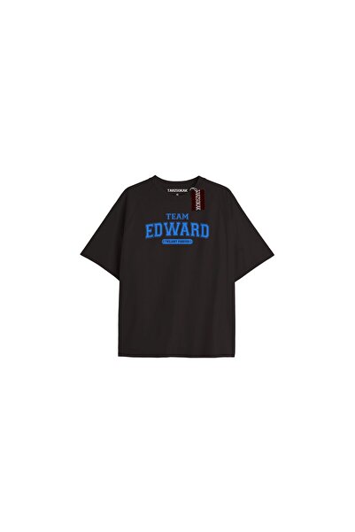 TIMESWASTINGIRL Echipa Twilight Y2k - Tricou „I Love My Boyfriend” COD-Edward