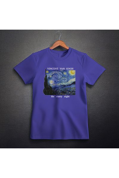 Ozzy Ψηφιακό μπλουζάκι Unisex Starry Night Pattern 1