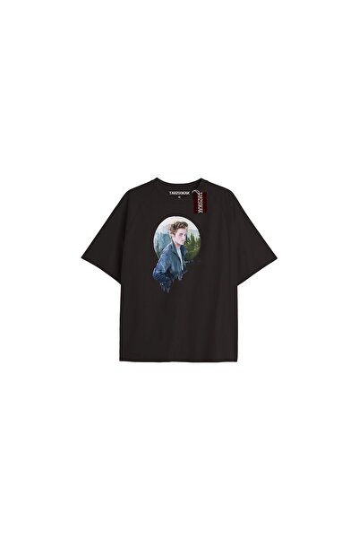 TIMESWASTINGIRL Echipa Twilight Y2k - Tricou „I Love My Boyfriend” COD-Edward