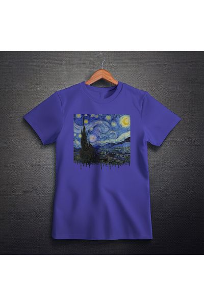 Ozzy Μπλουζάκι Unisex Starry Night Pattern 2 με ψηφιακή εκτύπωση