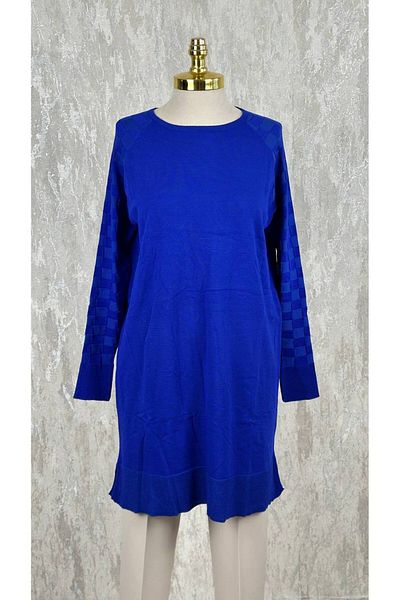 Nefise Mercerized Sleeve Patterned Tunic